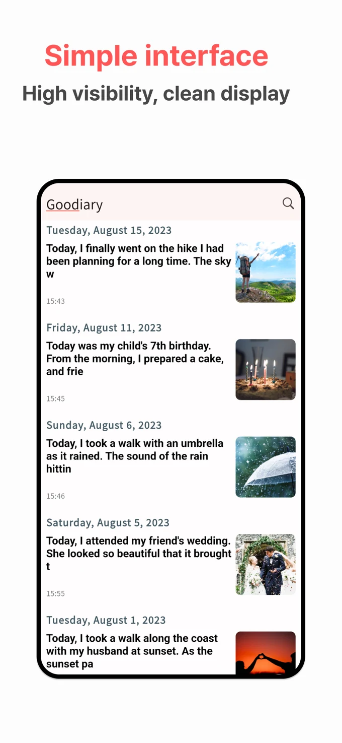 Goodiary all features included without in-app purchases
