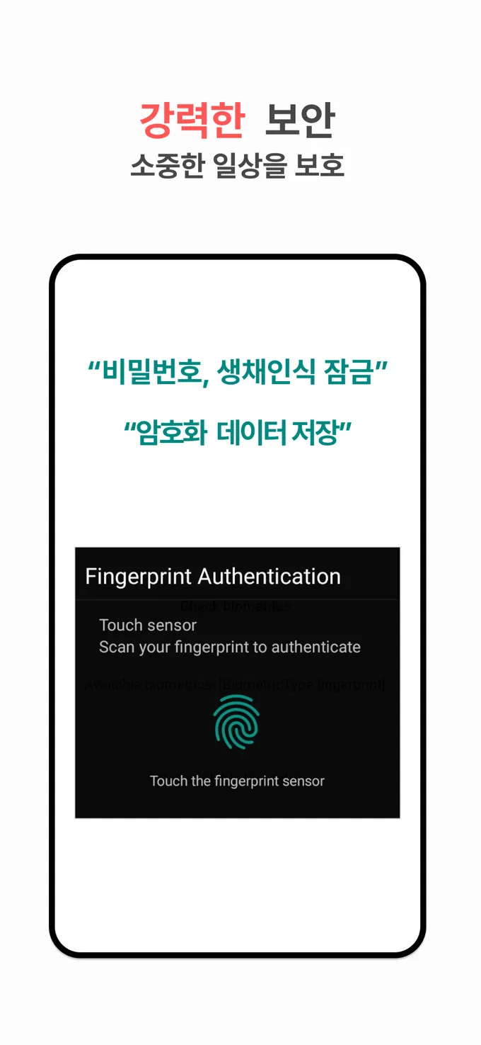 Goodiary biometric lock
